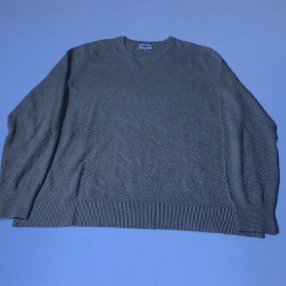 Men's Crewneck Sweater in Olive Green